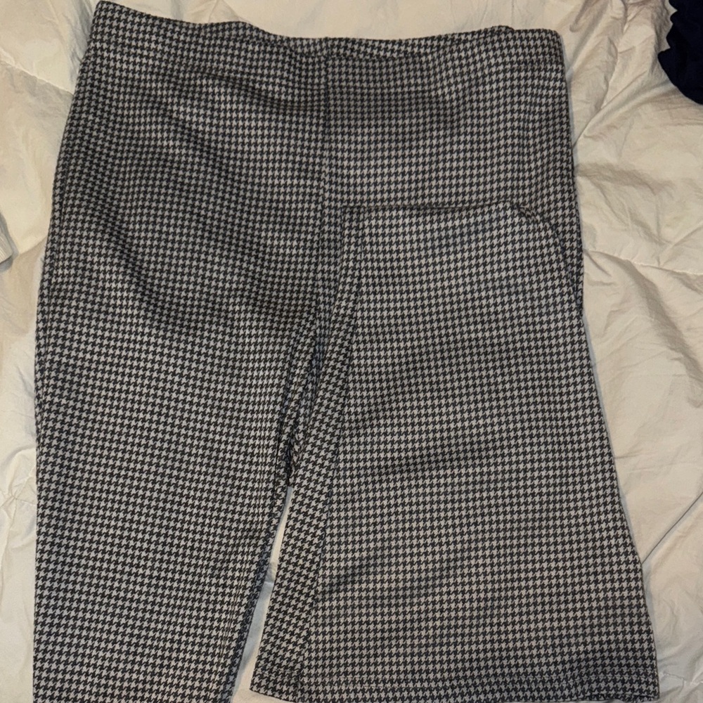 Wild Fable Black and White Houndstooth Flare Pants